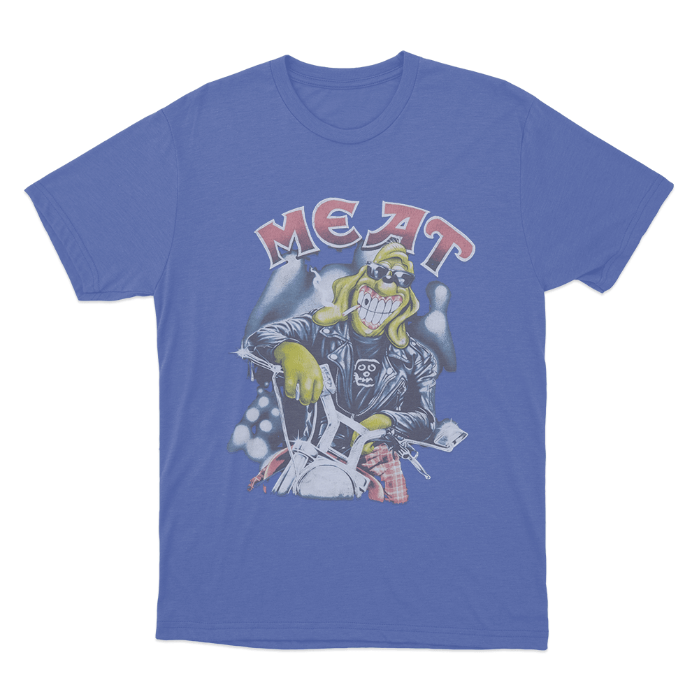 Meat Canyon Cig Unisex T Shirt Blue Meat Canyon Cig Unisex T Shirt Blue