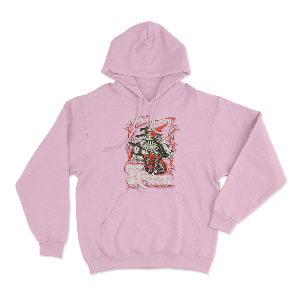 Meat Canyon Don't Worry Kitten Unisex Hoodie Pink Meat Canyon Dont Worry Kitten Unisex Hoodie Pink