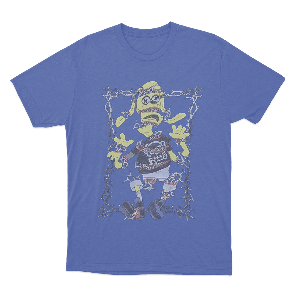 Meat Canyon Torn Unisex T Shirt Blue Meat Canyon Torn Unisex T Shirt Blue