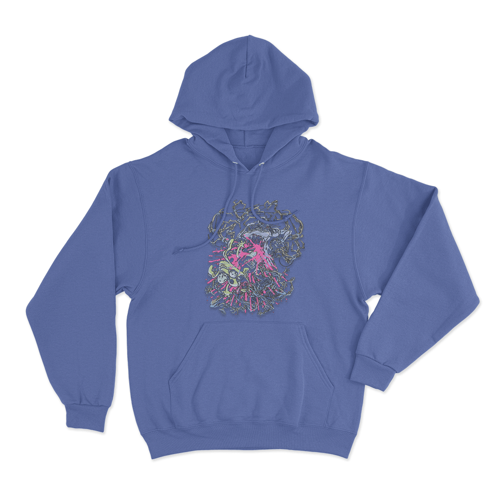 Meat Canyon Tug Unisex Hoodie Blue Meat Canyon Tug Unisex Hoodie Blue