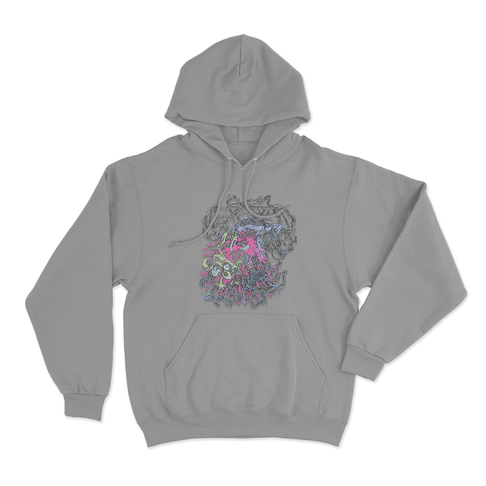 Meat Canyon Tug Unisex Hoodie Grey Meat Canyon Tug Unisex Hoodie Grey