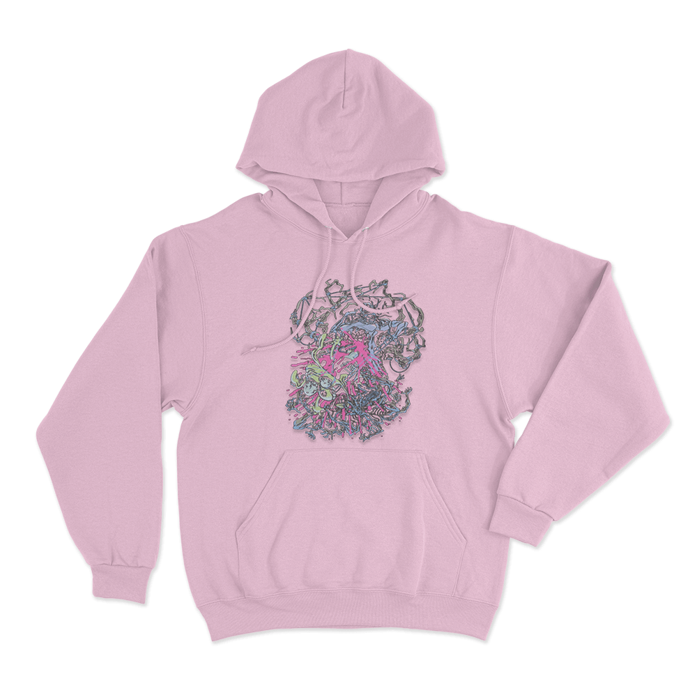 Meat Canyon Tug Unisex Hoodie Pink Meat Canyon Tug Unisex Hoodie Pink