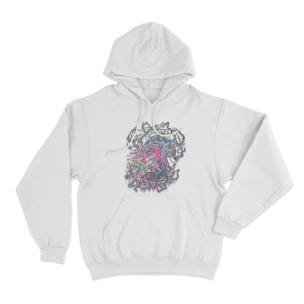 Meat Canyon Tug Unisex Hoodie White Meat Canyon Tug Unisex Hoodie White