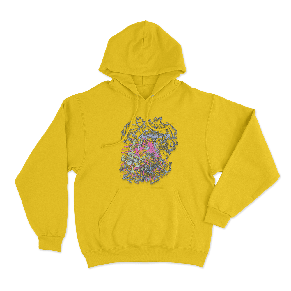 Meat Canyon Tug Unisex Hoodie Yellow Meat Canyon Tug Unisex Hoodie Yellow