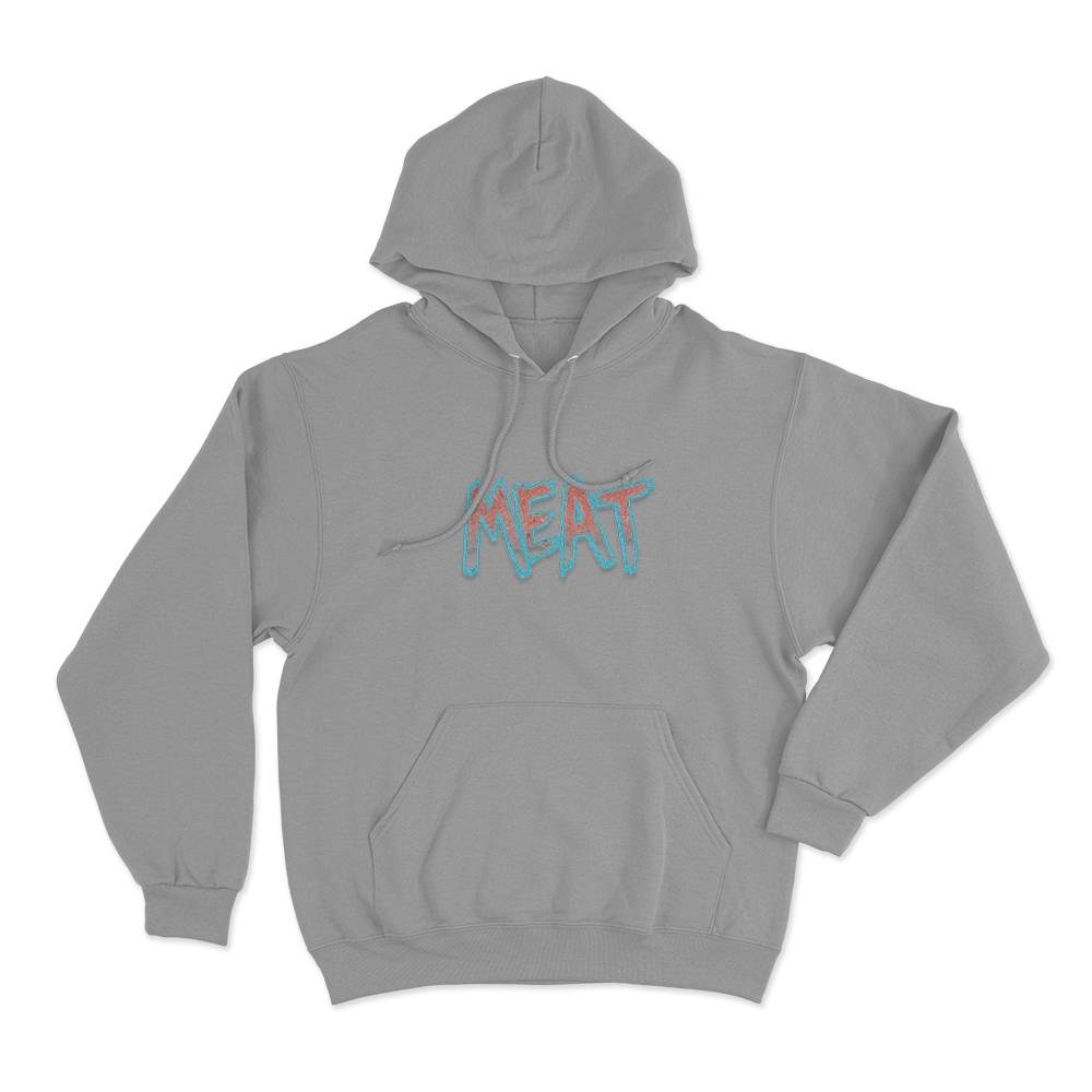 Meat Unisex Hoodie Grey Meat Unisex Hoodie Grey
