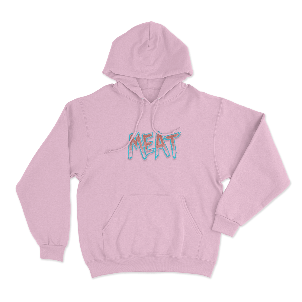 Meat Unisex Hoodie Pink Meat Unisex Hoodie Pink