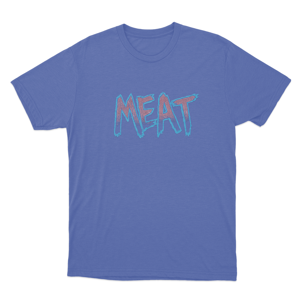 Meat Unisex T Shirt Blue Meat Unisex T Shirt Blue