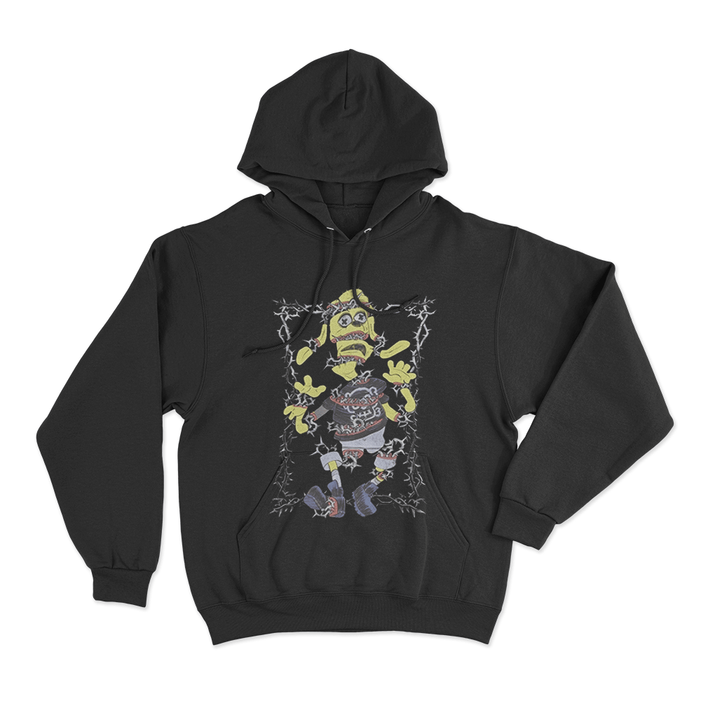 MeatCanyon Torn Unisex Hoodie Black MeatCanyon Torn Unisex Hoodie Black