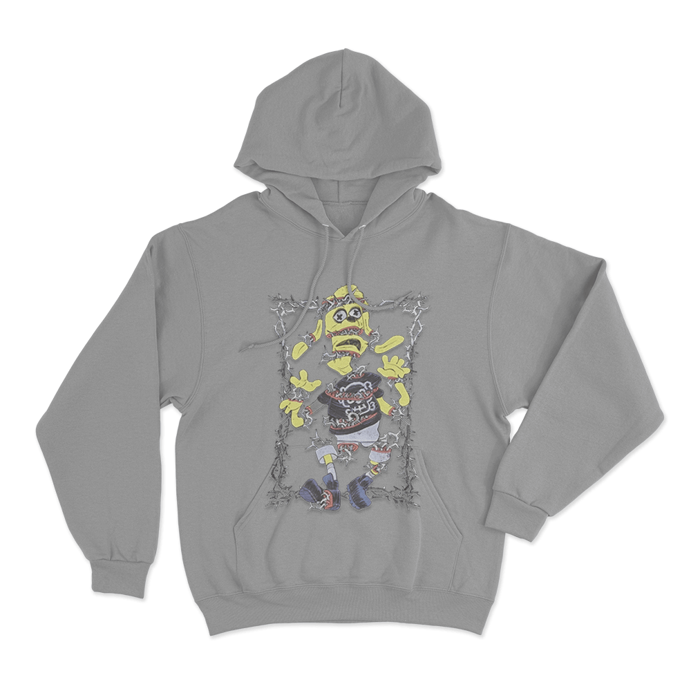 MeatCanyon Torn Unisex Hoodie Grey MeatCanyon Torn Unisex Hoodie Grey