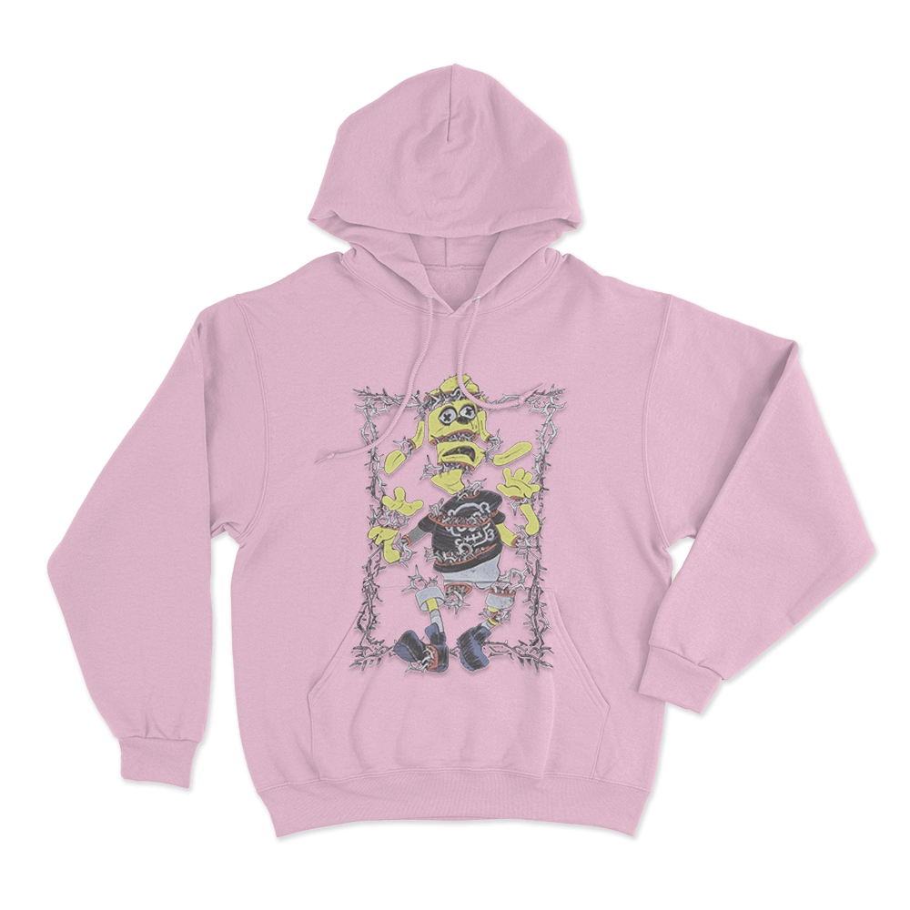 MeatCanyon Torn Unisex Hoodie Pink MeatCanyon Torn Unisex Hoodie Pink