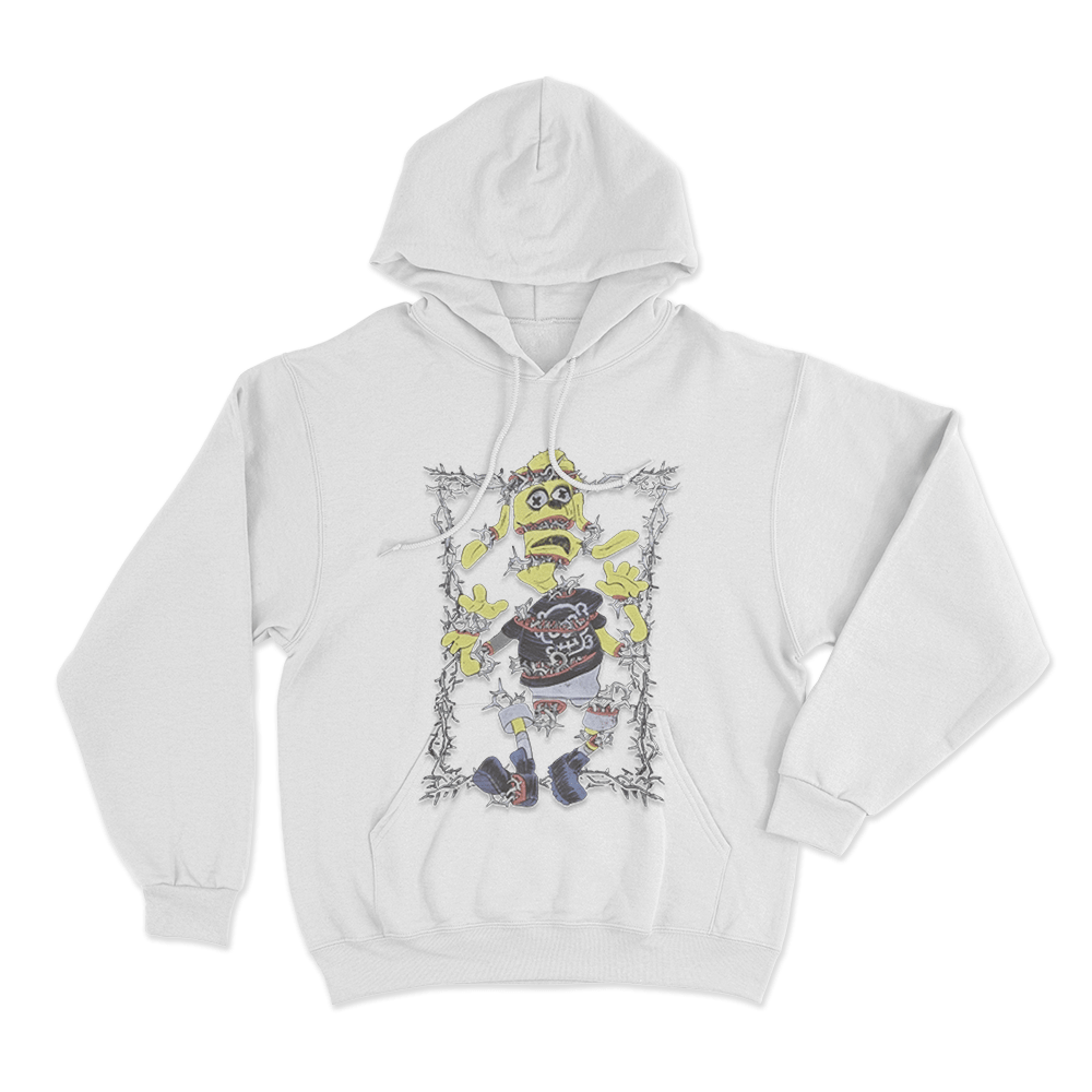 MeatCanyon Torn Unisex Hoodie White MeatCanyon Torn Unisex Hoodie White